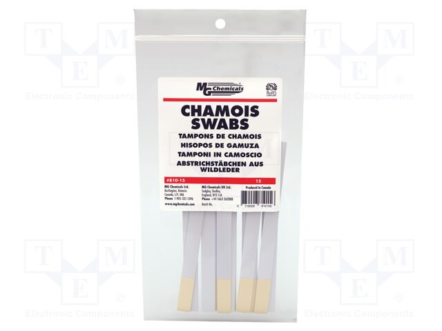 Tool: cleaning sticks; L: 101.6mm; 15pcs; Handle material: plastic