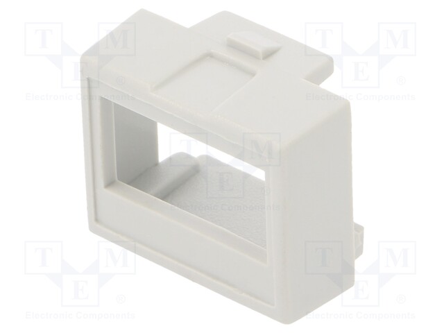 Terminals cover; 1M Modulbox One; grey; 6.35mm; Holes no: 1
