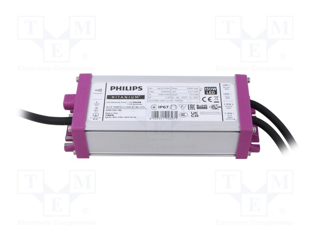 Power supply: switched-mode; LED; 150W; 71÷214VDC; 300÷1050mA