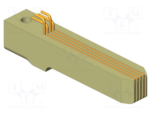 Test plug; Contacts: CuBe; push-in; PS; L: 42mm; W: 7.6mm; RJ10; 100Ω