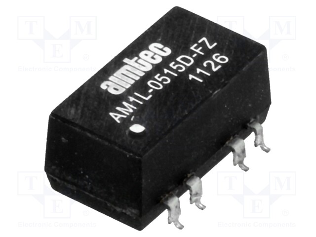 Converter: DC/DC; 1W; Uin: 4.5÷5.5V; Uout: 15VDC; Uout2: -15VDC; SMD