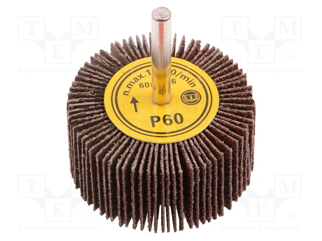 Grinding pin; Ø: 60mm; power tools; flap; H: 30mm