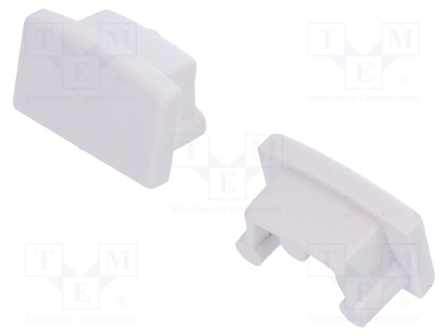 Cap for LED profiles; white; ABS; Application: BEGTON12
