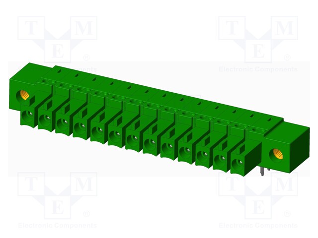 Connector: pluggable terminal block; socket; female; angled 90°
