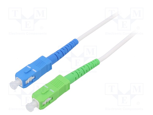 Fiber patch cord; OS2; SC/APC,SC/UPC; 5m; Optical fiber: 9/125um
