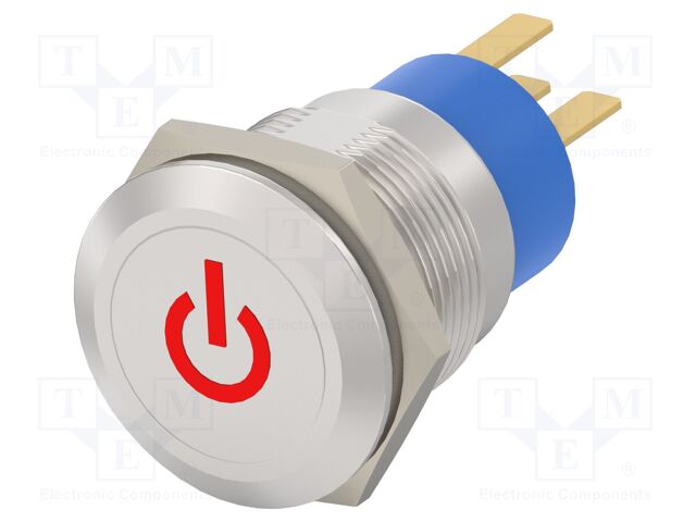 Switch: vandal resistant; Pos: 2; SPDT; IP67; ON-ON; Illumin: LED