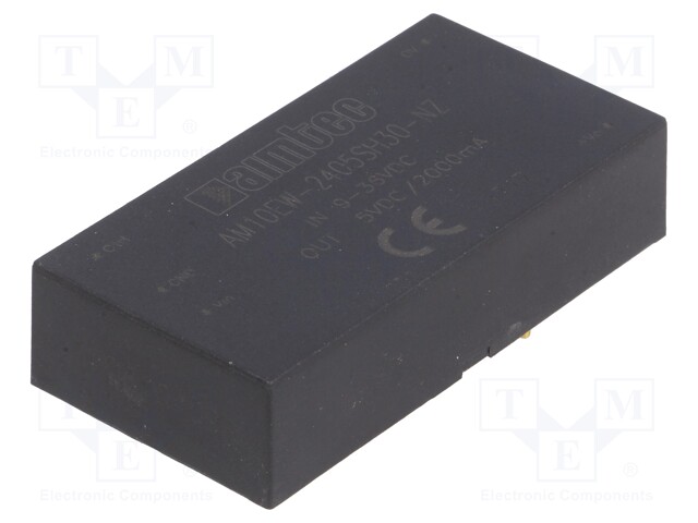 Converter: DC/DC; 10W; Uin: 9÷36V; 5VDC; Iout: 2A; 2"x1"; 24g