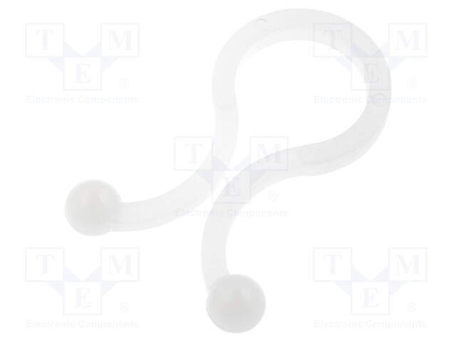 Cable clips; 19.8mm; polyamide; natural; UL94V-2