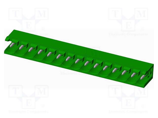 Connector: pluggable terminal block; socket; male; on PCBs