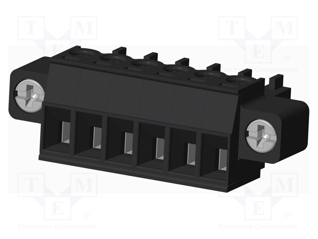 Connector: pluggable terminal block; plug; female; straight; 300V