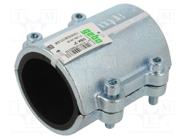 Splice terminal: fixing clamp; two-part; 10bar; cast iron; CLAMPS