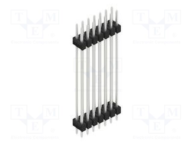 Connector: pin strips; pin header; male; PIN: 14; 2.54mm; THT; 2x7