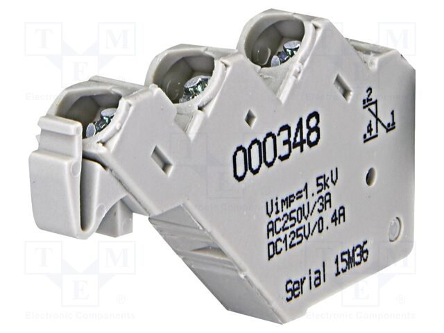 Auxiliary contacts; 230VAC; 3A; inside; Contacts: SPDT