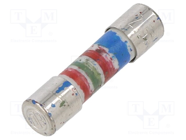 Fuse: fuse; time-lag; 2.5A; 250VAC; ceramic,cylindrical; brass