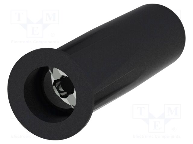 Connector: 4mm banana; socket; 36A; 30VAC; 60VDC; black; insulated