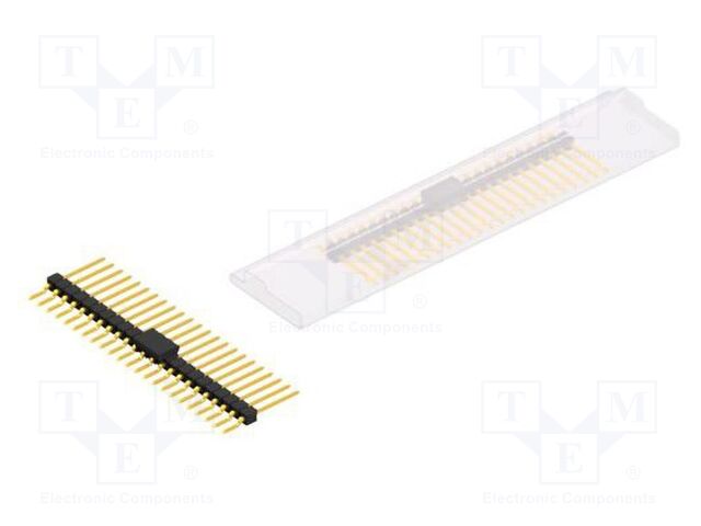 Connector: pin strips; pin header; male; PIN: 23; 2.54mm; SMT; 1x23