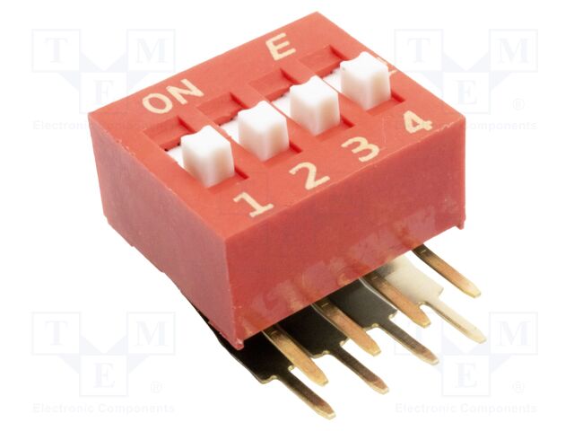 Switch: DIP-SWITCH; OFF-ON; 0.1A/50VDC; Pos: 2; -40÷85°C; THT; KAS