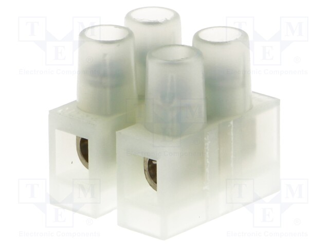 Terminal block; screw terminal; ways: 2; 2.5mm2; terminals: 4; 250V