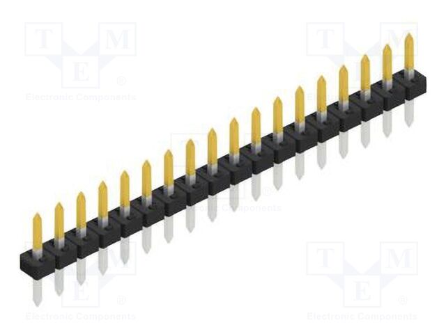 Connector: pin strips; pin header; male; PIN: 18; 2mm; THT; 1x18