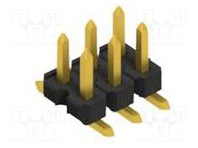 Connector: pin strips; pin header; male; PIN: 6; 2.54mm; SMT; 2x3