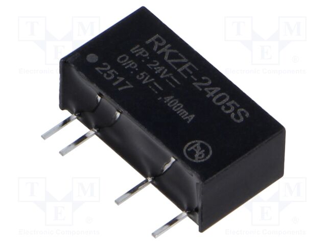 Converter: DC/DC; 2W; Uin: 21.6÷26.4V; Uout: 5VDC; Iout: 400mA; SIP7