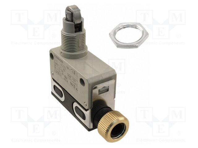 Limit switch; plunger with metal roller Ø11mm; NO + NC; 10A