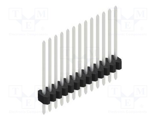Connector: pin strips; pin header; male; PIN: 13; 1.27mm; THT; 1x13