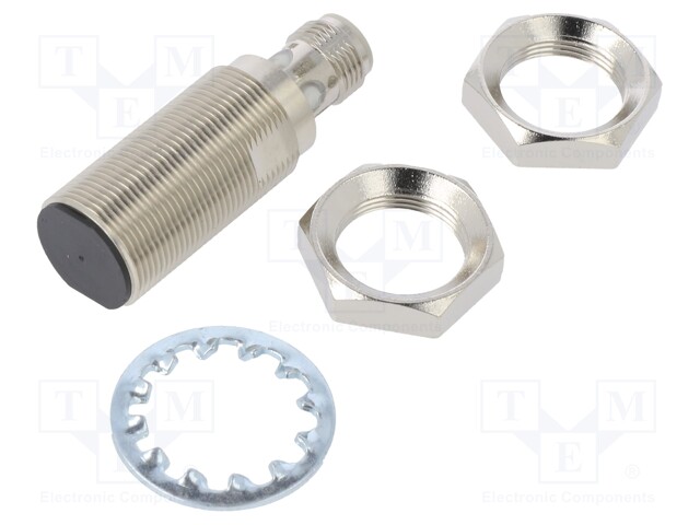 Sensor: inductive; Output conf: PNP / NO; 0÷12mm; 10÷30VDC; M18