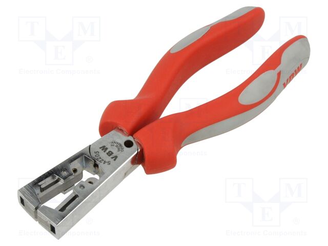 Stripping tool; 0.3÷1.2mm2; 160mm; adjustable grip