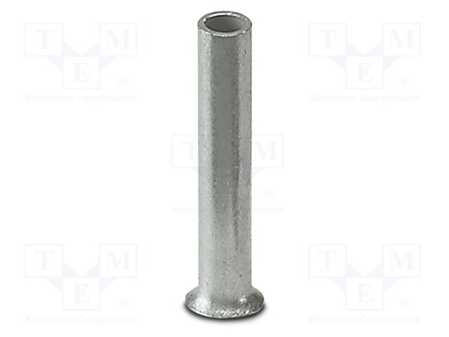 Tip: bootlace ferrule; non-insulated; copper; 0.34mm2; tinned