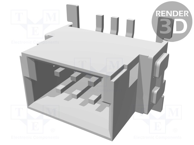 Connector: PCB to PCB; male; PIN: 6; 1.27mm; Series: har-flex; 2.3A