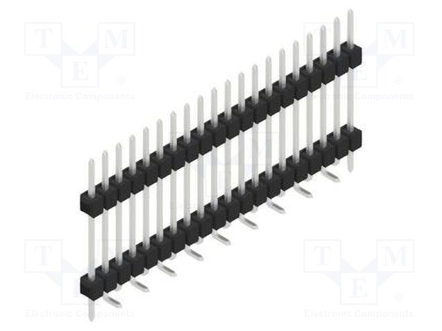 Connector: pin strips; pin header; male; PIN: 20; 2.54mm; SMT; 1x20
