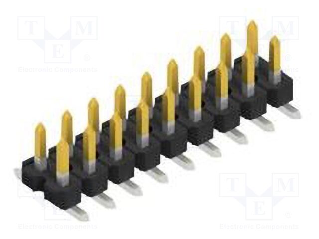 Connector: pin strips; pin header; male; PIN: 18; 2.54mm; SMT; 2x9
