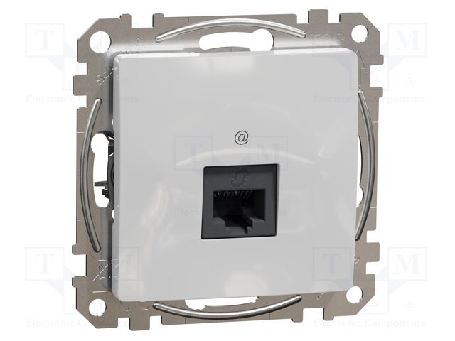Data socket; IP20; plaster embedded,in mounting box; aluminium