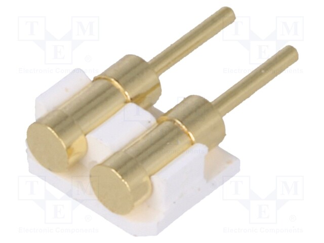 Connector: PCB to PCB; PIN: 2; gold-plated; SMT; male; on PCBs