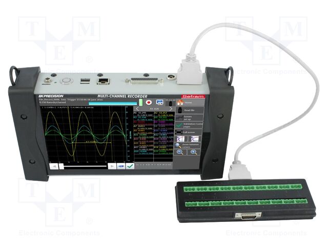 Meter: data acquisition system; Channels: 20; 1.5kg; 66x298x176mm