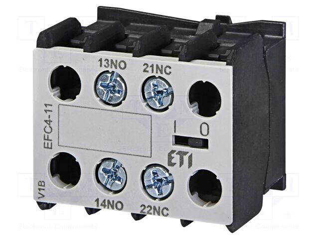 Auxiliary contacts; Series: CECO.4P; Leads: screw; Mounting: front