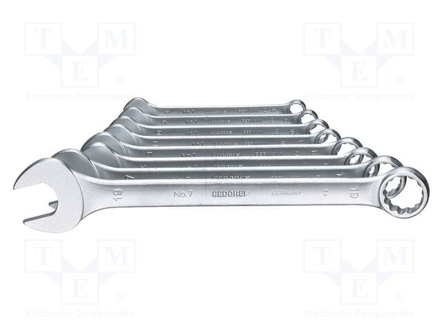 Wrench-set; combination spanner; 8pcs.