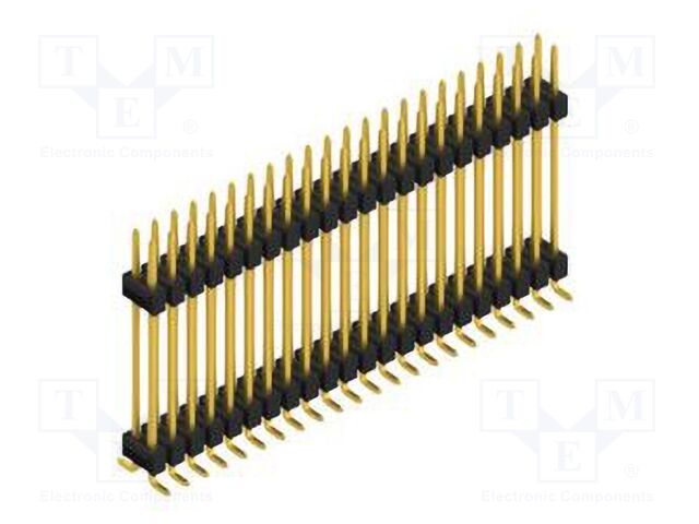 Connector: pin strips; pin header; male; PIN: 44; 2.54mm; SMT; 2x22