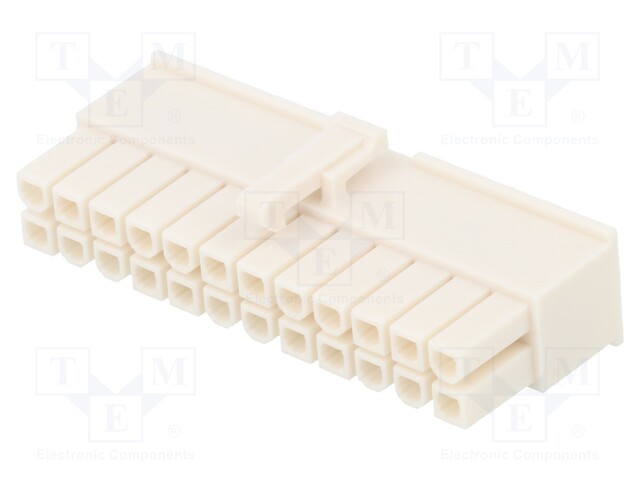 Plug; wire-wire/PCB; female; Mini-Fit Jr; 4.2mm; PIN: 24; for cable
