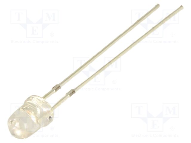 LED; pink; 4mm; 3600mcd; 30°; Front: convex; 3.1VDC; No.of term: 2