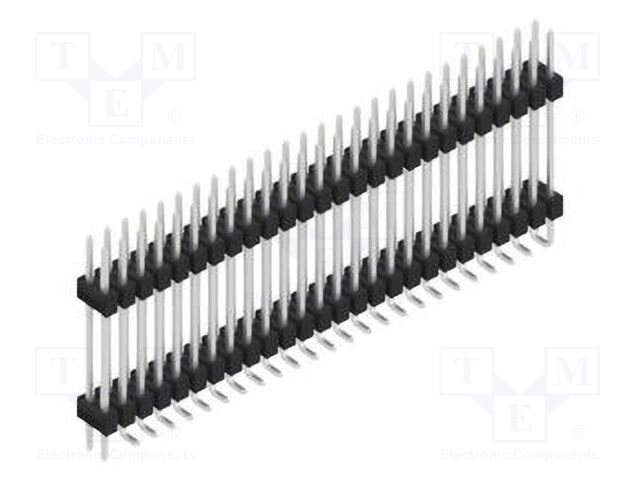 Connector: pin strips; pin header; male; PIN: 52; 2.54mm; SMT; 2x26