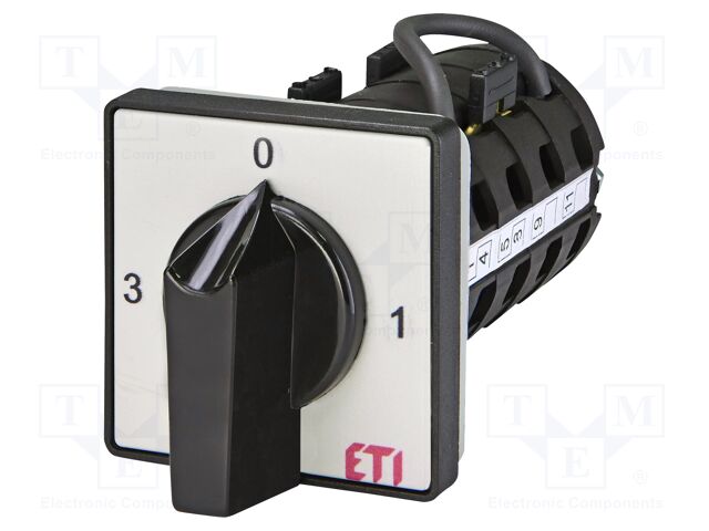 Switch: ammeter cam switch; Stabl.pos: 4; 16A; 0-1-2-3; Poles: 1