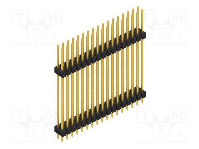 Connector: pin strips; pin header; male; PIN: 34; 2.54mm; THT; 2x17