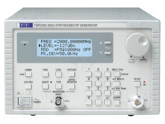 Generator: signal; 150kHz÷2000MHz; LCD 4x20 characters