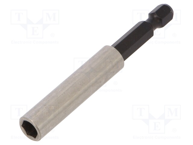 Holders for screwdriver bits; Socket: 1/4"; Overall len: 74mm
