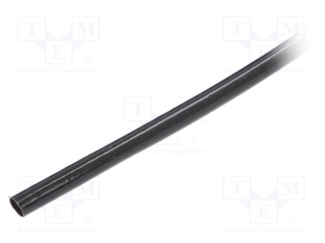 Insulating tube; black; -20÷155°C; Øint: 8mm; L: 100m