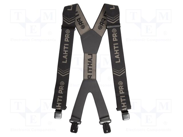 Trousers braces; black-grey; 1160mm