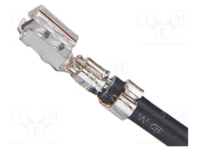 Cable: cable with connectors; PIN: 1; Plating: tinned; 22AWG; 0.3m