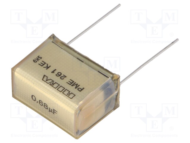 Capacitor: paper; 680nF; 220VAC; 25.4mm; ±10%; THT; Series: PME261
